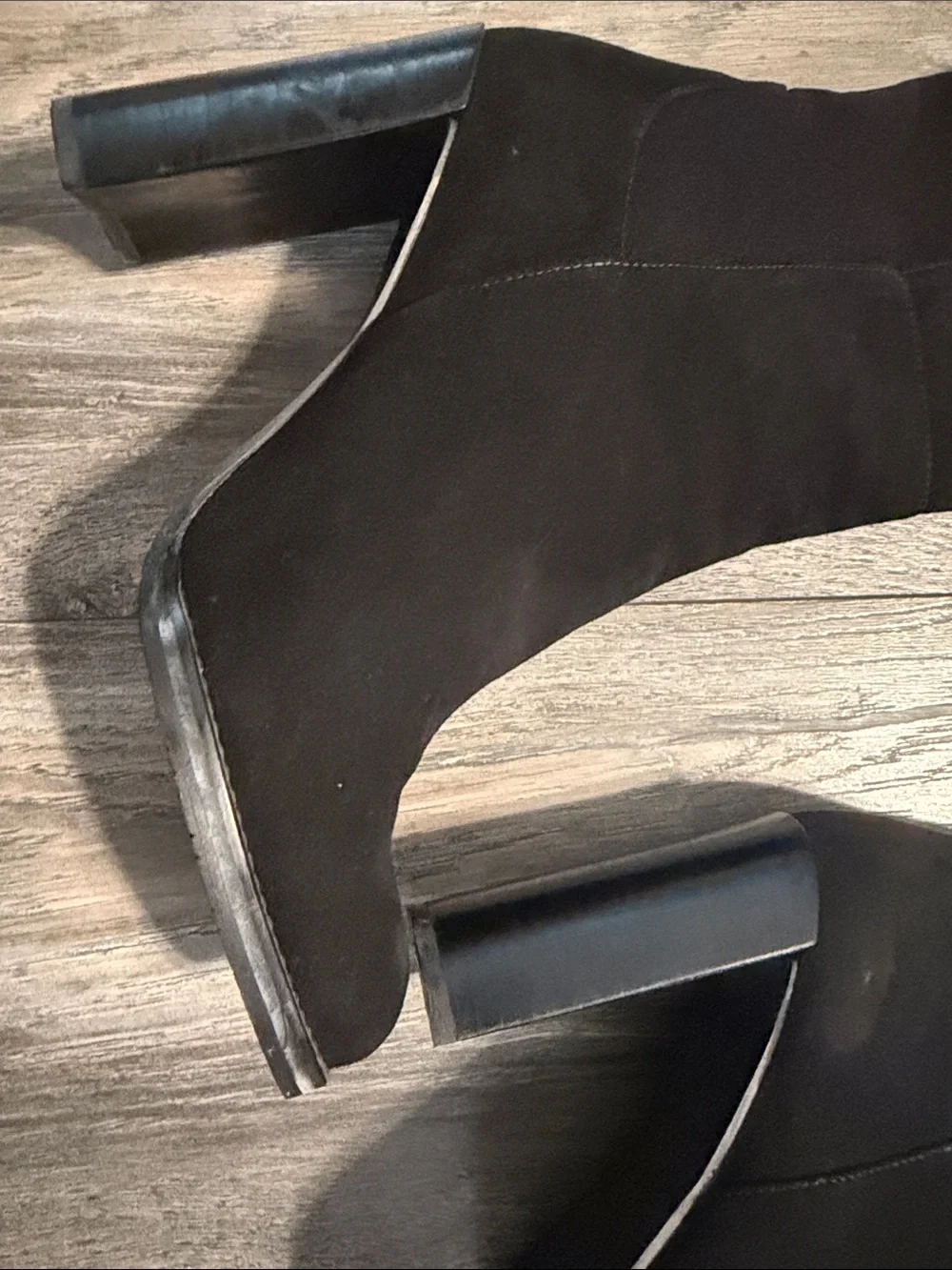 Stuart Weitzman Black Over-the-Knee Block Heel Boots
